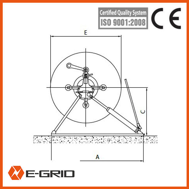 Hydraulic conductor reel stand China